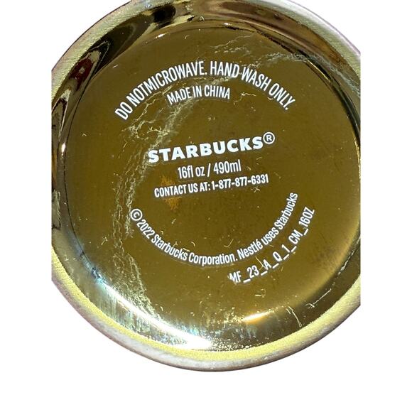 Starbucks Iridescent Oil Slick Mug Holiday 2022 Mermaid 16oz Rainbow Holographic - Picture 8 of 10